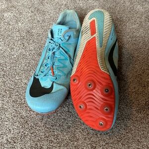NikeAir Zoom Rival Sprint Spikes 'Blue Chill, size 8.5